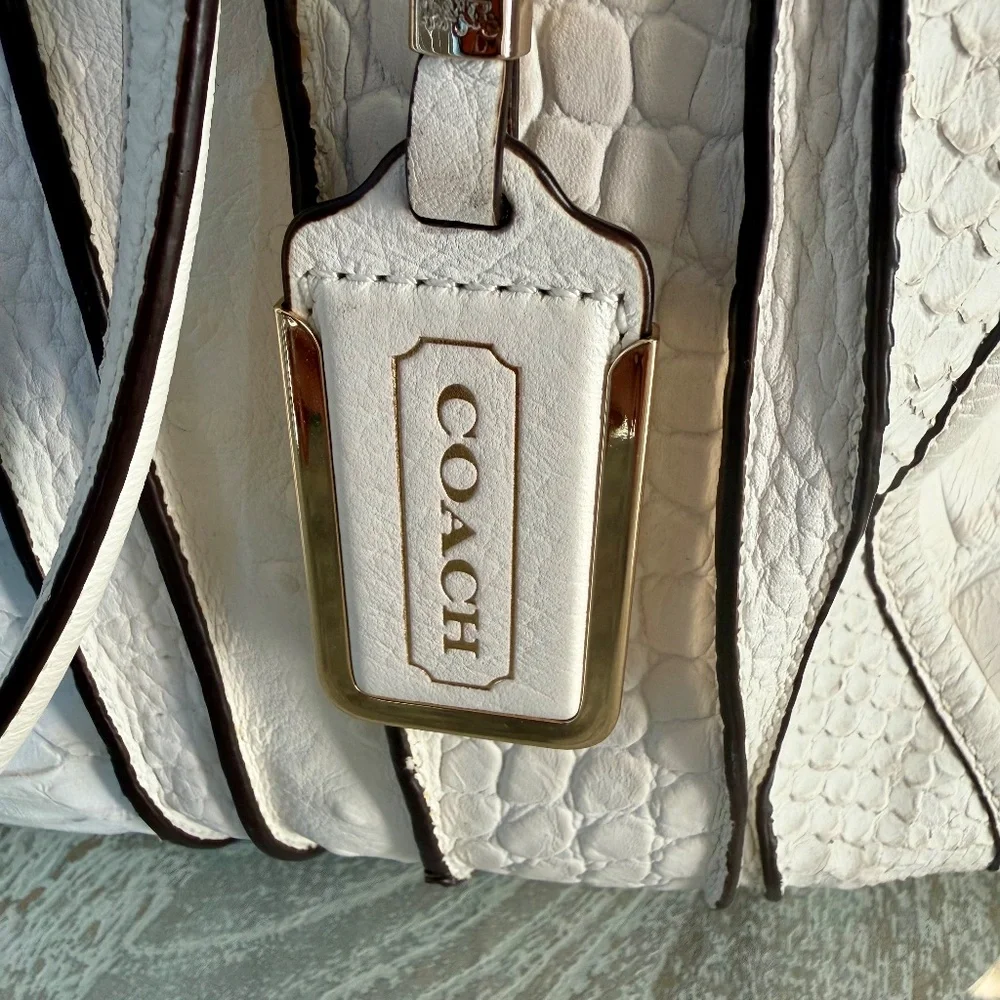 Coach Genuine Python Leather Satchel | Discontinued Exotic | Excellent Condition - Picture 15 of 16